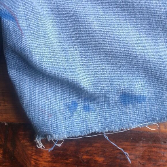 Old Navy Diva Size 6 American Flag Hand Painted Shorts Raw Hem - Picture 8 of 9